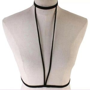 SUEDE CHOKER BODY CHAIN